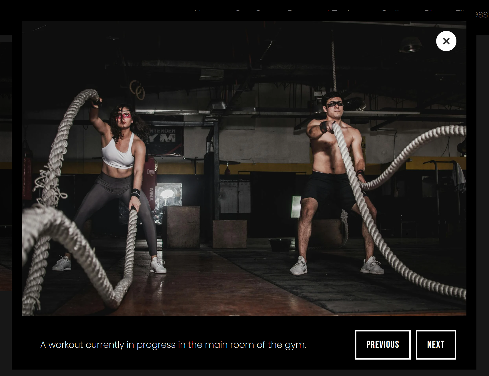 Example of interactive gallery.