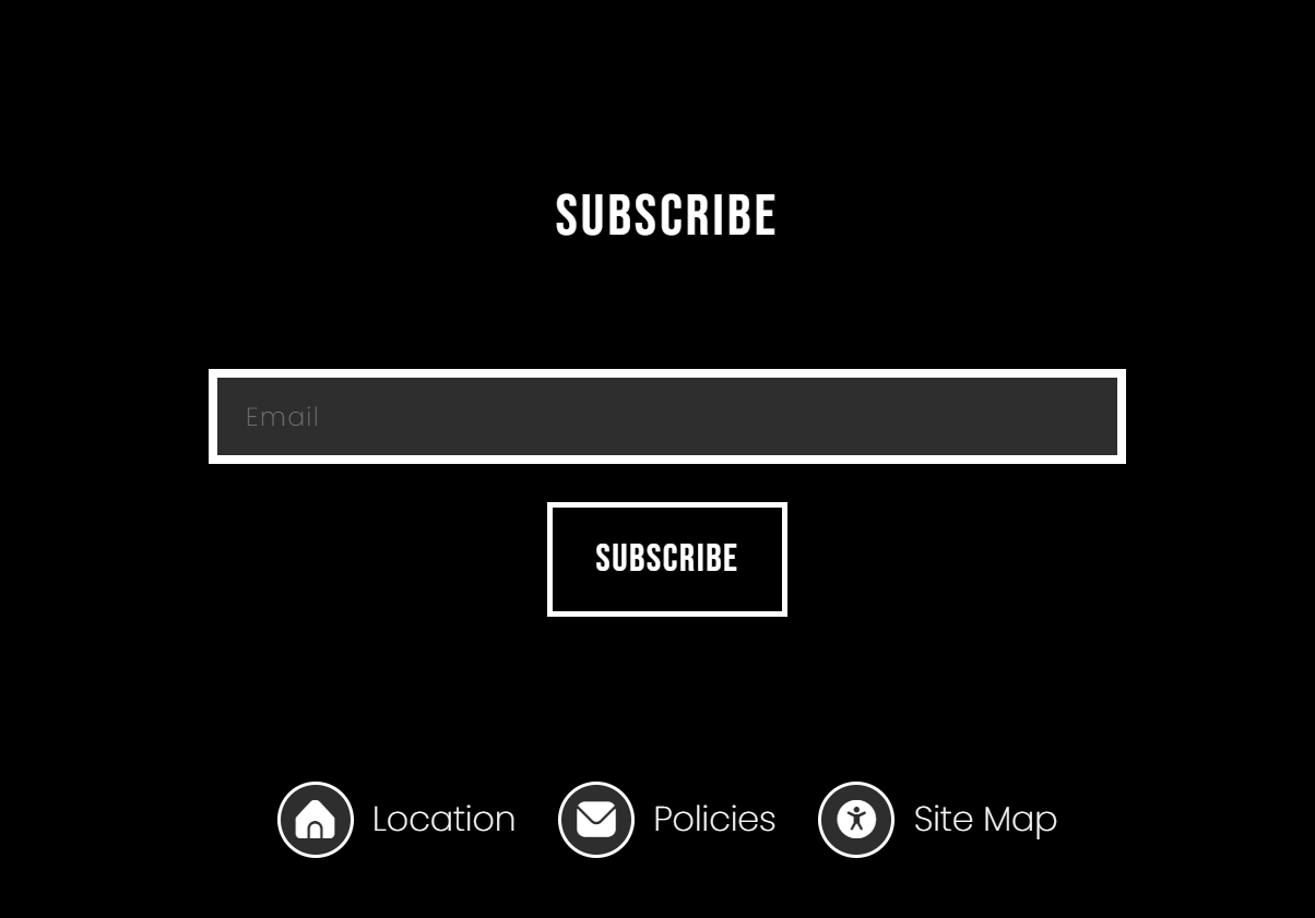 Example of subscribe input.